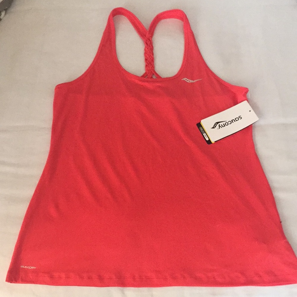 Saucony Run Dry Racer back tank top size LARGE